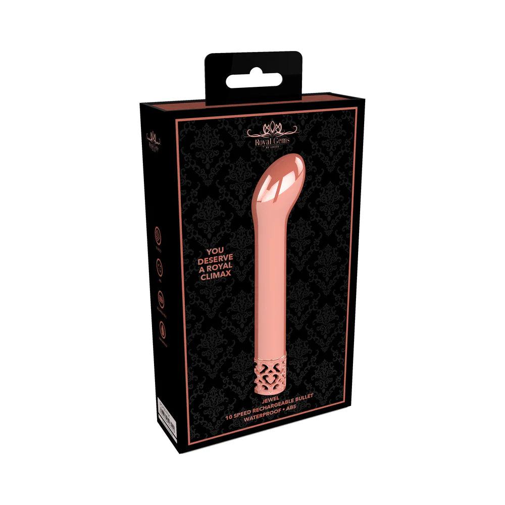 Shots Royal Gems Jewel Rechargeable Curved ABS Bullet Vibrator - Buy At Luxury Toy X - Free 3-Day Shipping