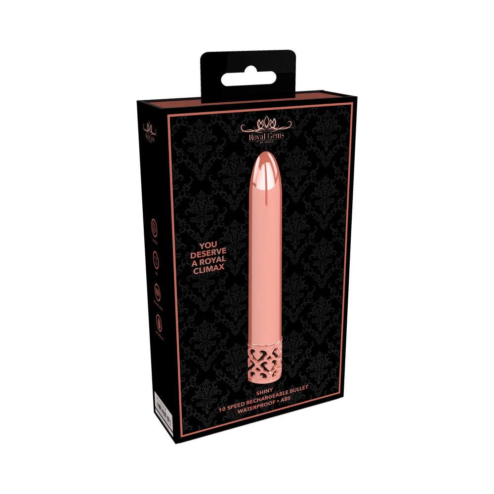 Shots Royal Gems Shiny Rechargeable ABS Bullet Vibrator - Buy At Luxury Toy X - Free 3-Day Shipping