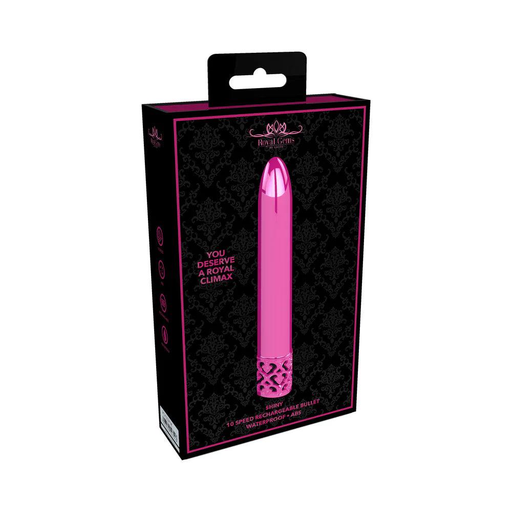 Shots Royal Gems Shiny Rechargeable ABS Bullet Vibrator - Buy At Luxury Toy X - Free 3-Day Shipping