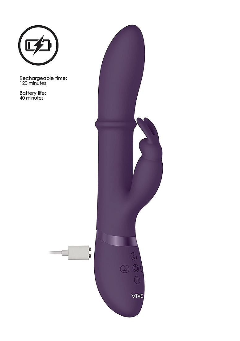 Shots Vive Halo Rechargeable Silicone Ring Rabbit Vibrator