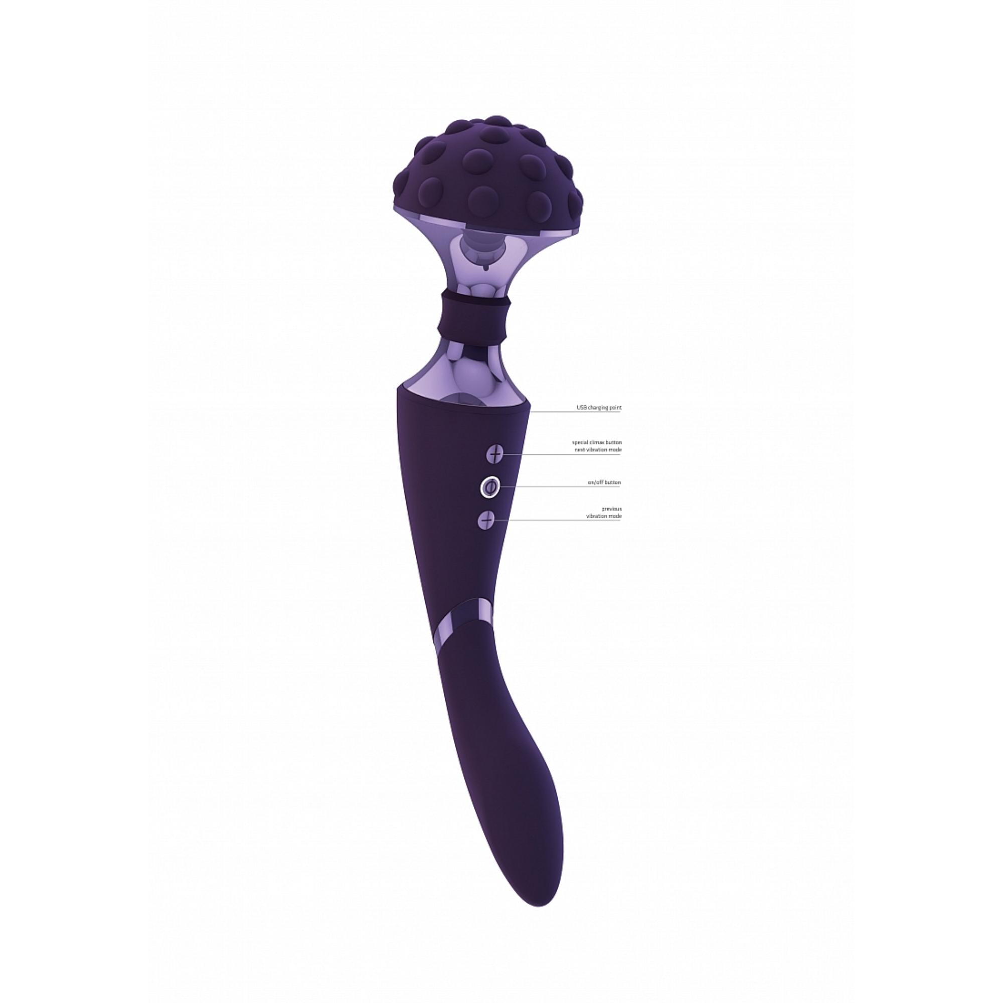 Vive Shiatsu Rechargeable Silicone Bendable Massager Wand