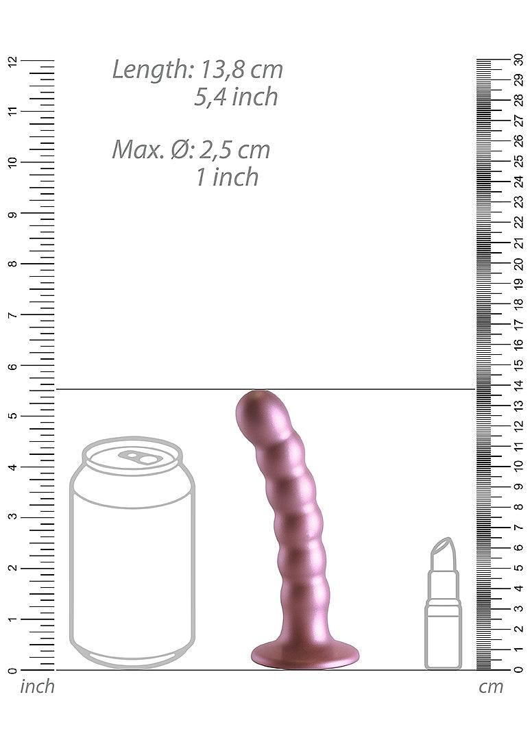 Ouch! Beaded G-Spot Silicone Dildo 5in