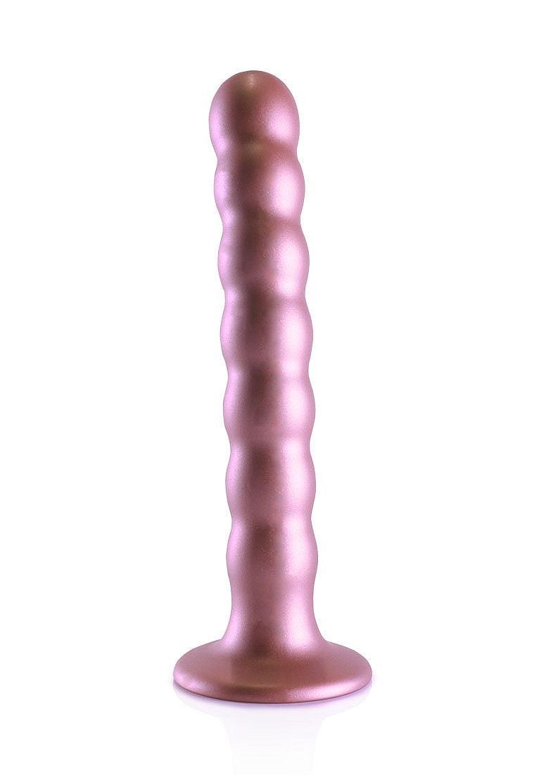 Ouch! Beaded G-Spot Silicone Dildo 6.5in