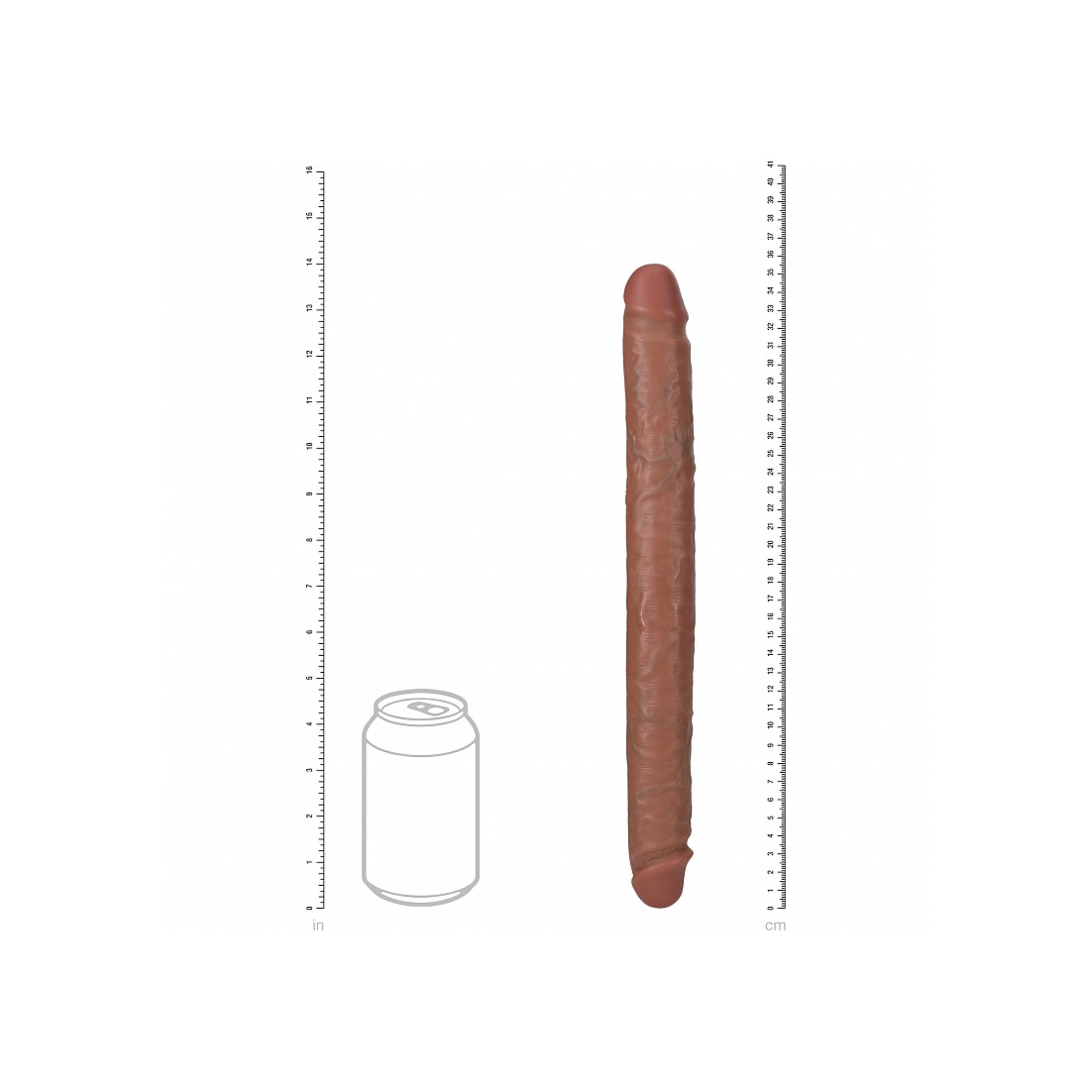 RealRock Realistic Skin Slim Double Ended Dong 14in