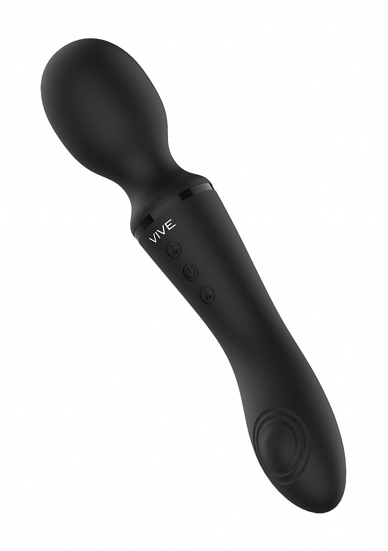 Shots Vive Enora Rechargeable Silicone Double End Pulse Wave Wand & Vibrator