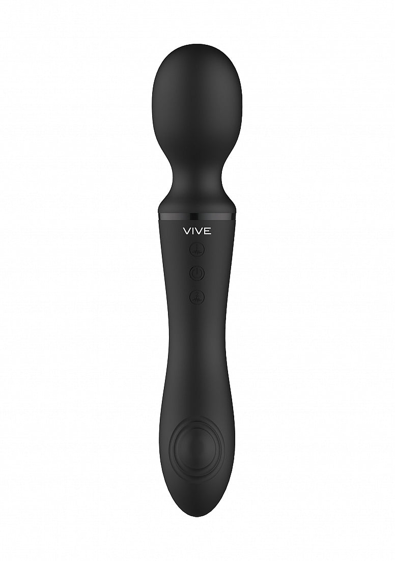 Shots Vive Enora Rechargeable Silicone Double End Pulse Wave Wand & Vibrator