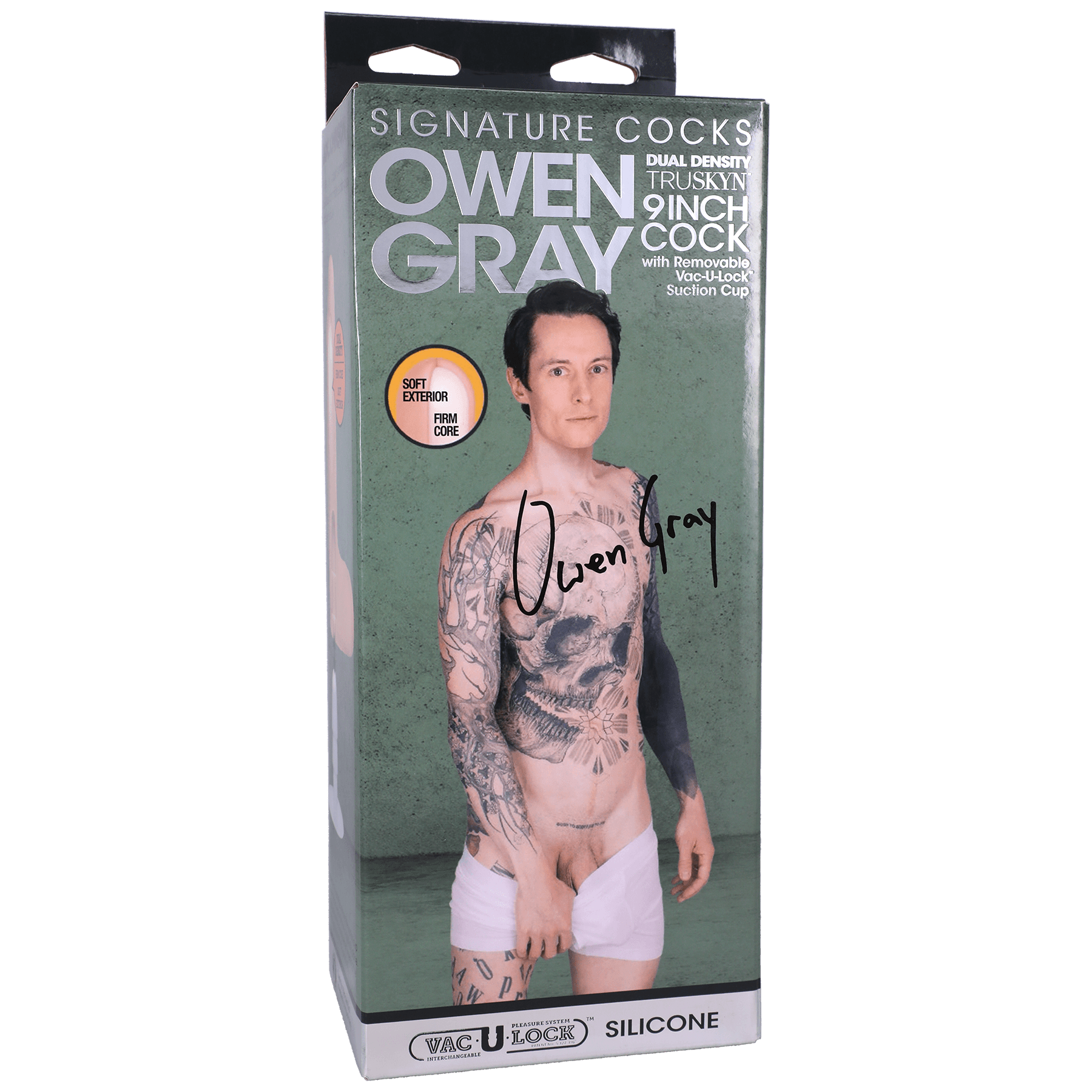 Signature Series Ownen Gray 9in Dildo - Buy At Luxury Toy X - Free 3-Day Shipping