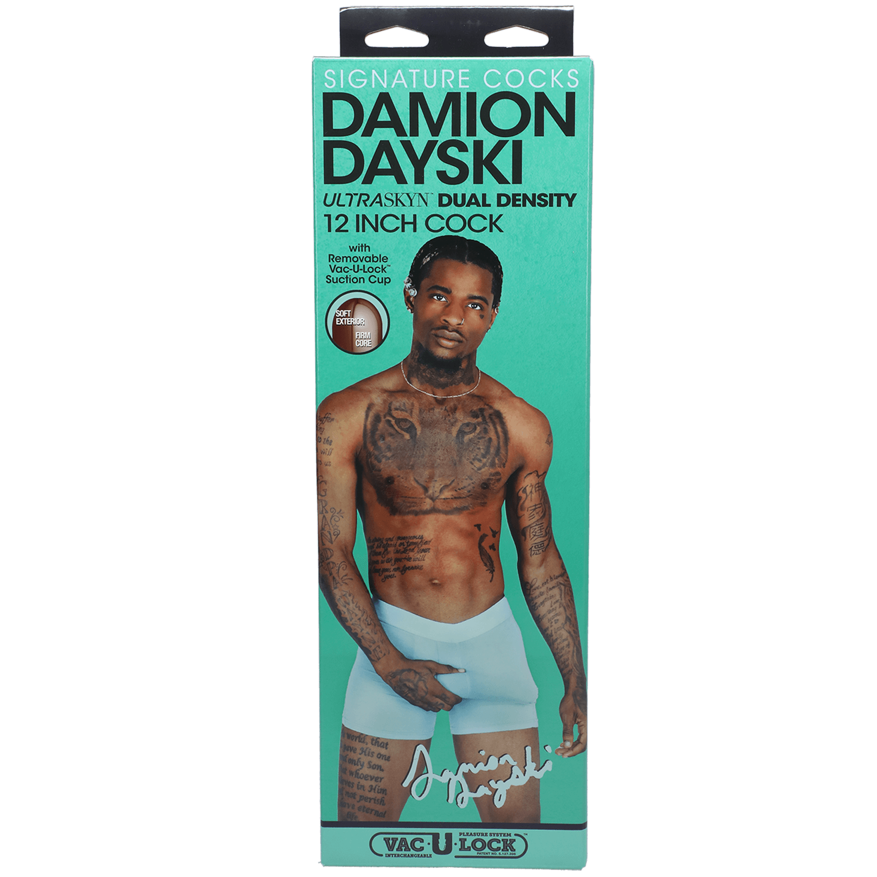 Signature Series Ultraskyn Damion Dayski 12 inch Dildo - Buy At Luxury Toy X - Free 3-Day Shipping