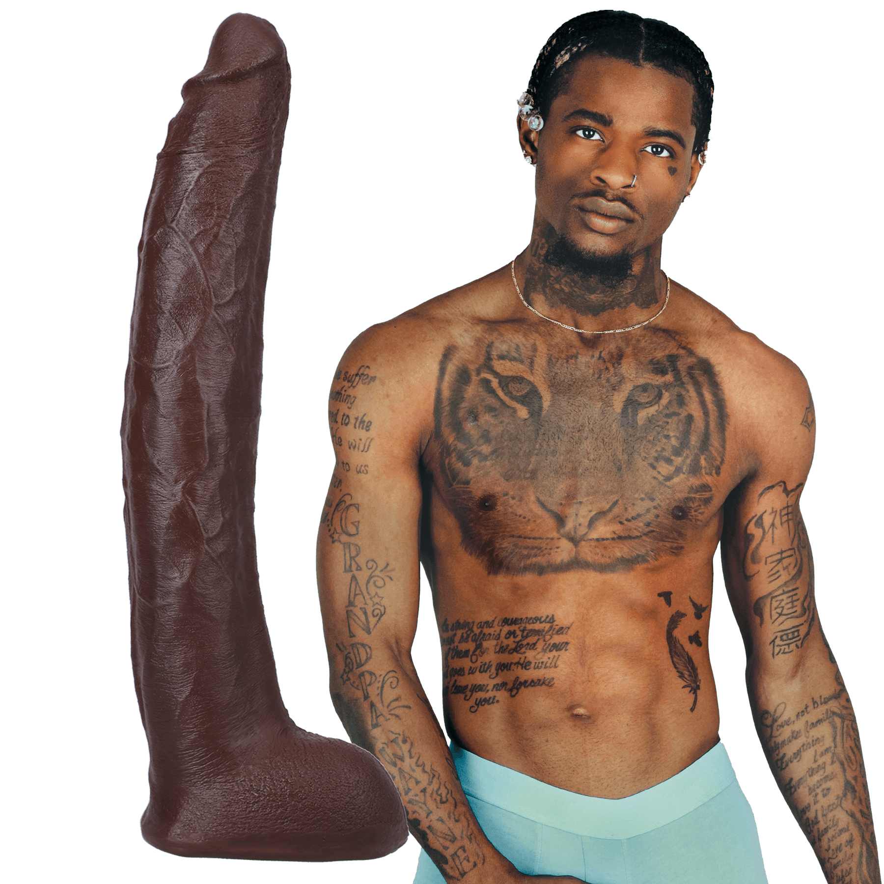 Signature Series Ultraskyn Damion Dayski 12 inch Dildo - Buy At Luxury Toy X - Free 3-Day Shipping