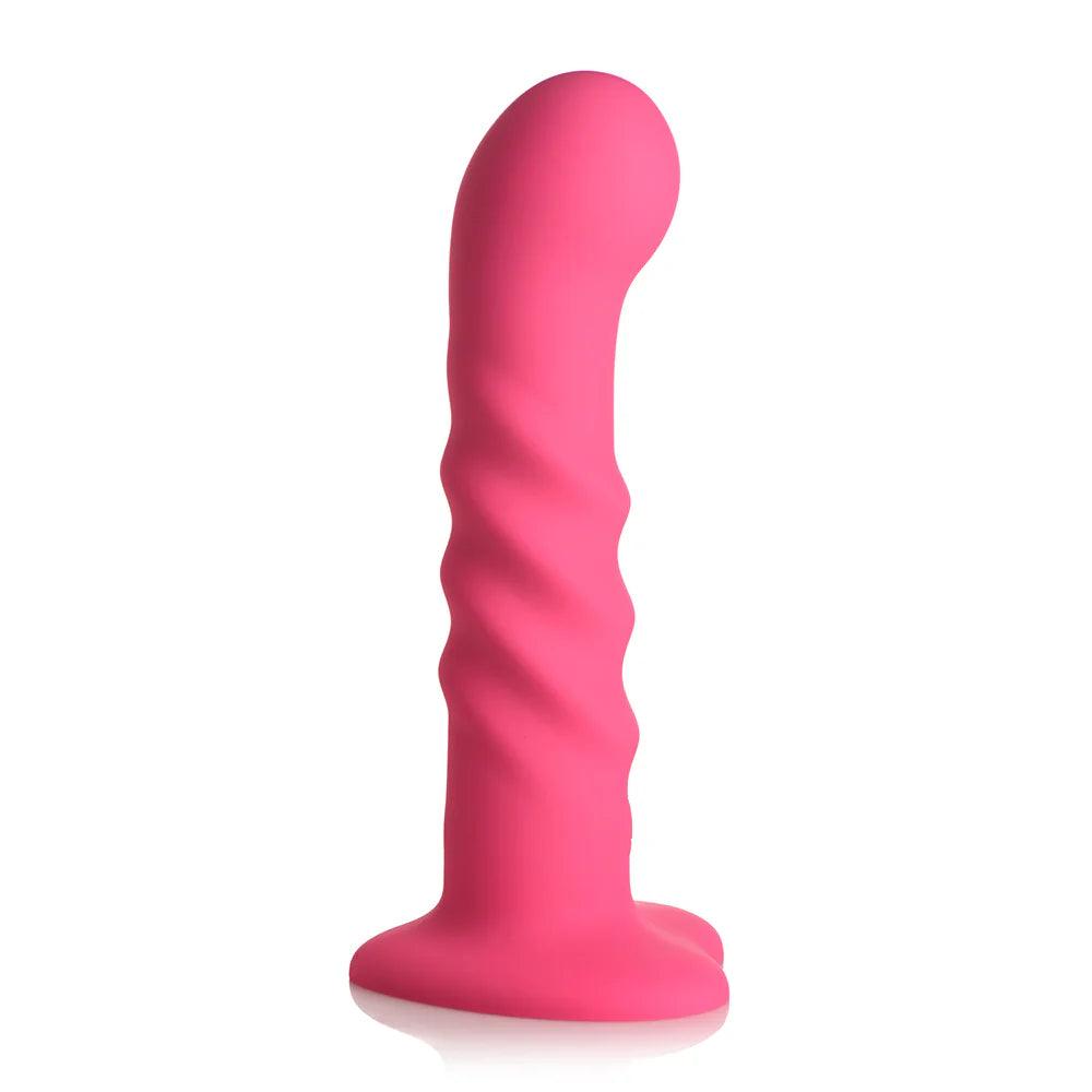 Simply Sweet 21X Vibrating Ribbed Silicone Dildo W/ Remote - Buy At Luxury Toy X - Free 3-Day Shipping