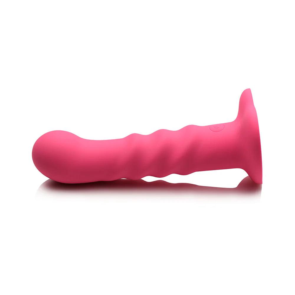 Simply Sweet 21X Vibrating Ribbed Silicone Dildo W/ Remote - Buy At Luxury Toy X - Free 3-Day Shipping