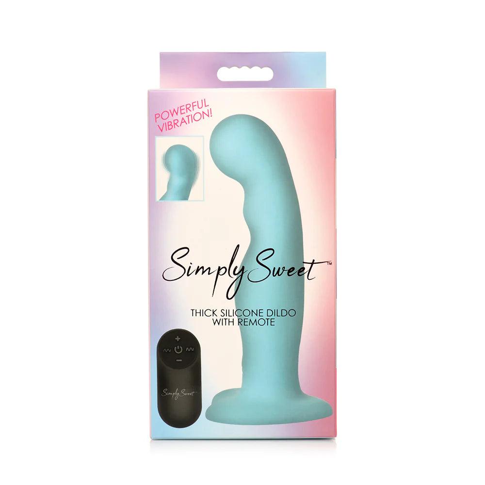 Simply Sweet 21X Vibrating Thick Silicone Dildo W/ Remote - Buy At Luxury Toy X - Free 3-Day Shipping