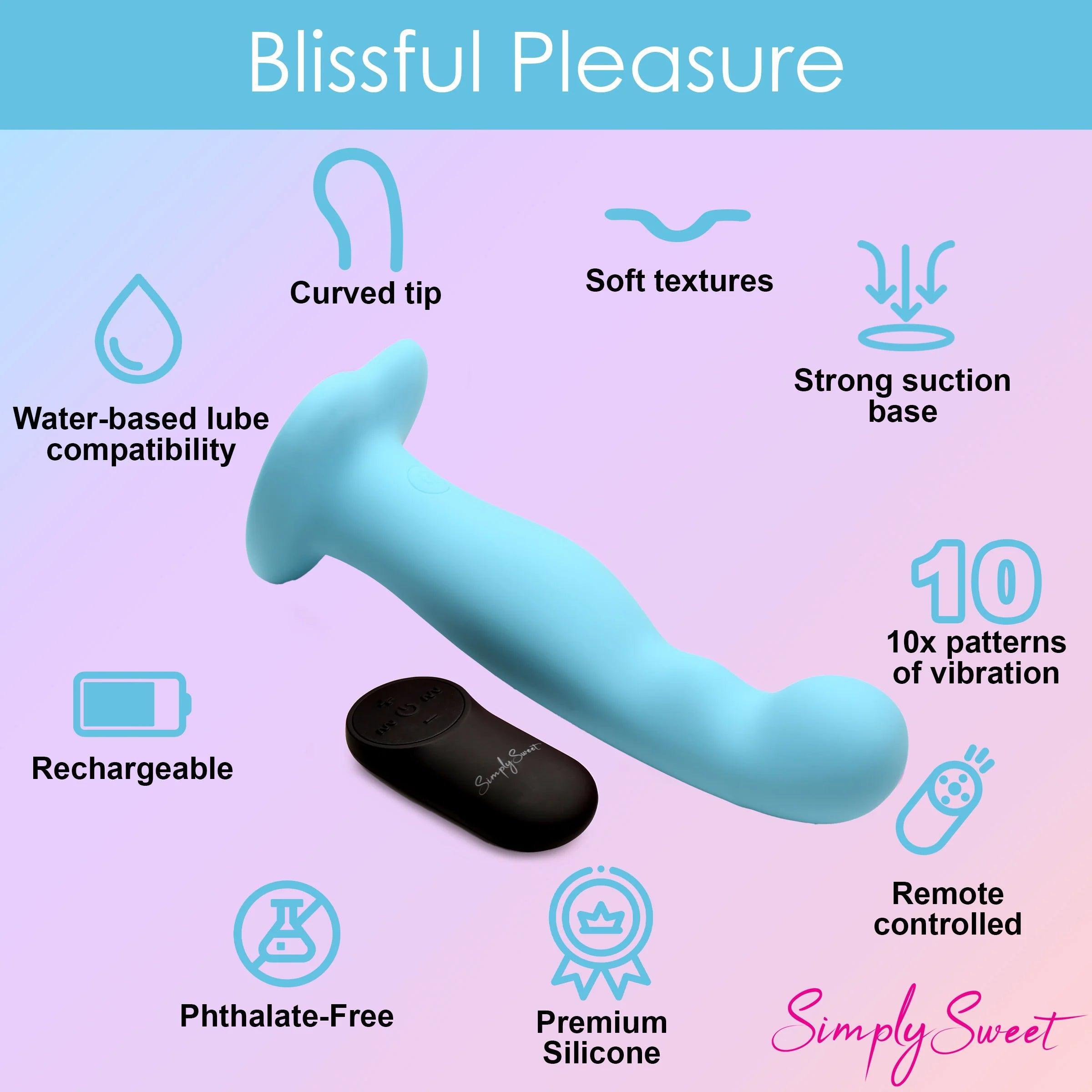 Simply Sweet 21X Vibrating Thick Silicone Dildo W/ Remote - Buy At Luxury Toy X - Free 3-Day Shipping