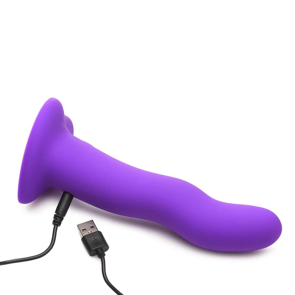 Simply Sweet 21X Vibrating Wavy Silicone Dildo W/ Remote - Buy At Luxury Toy X - Free 3-Day Shipping