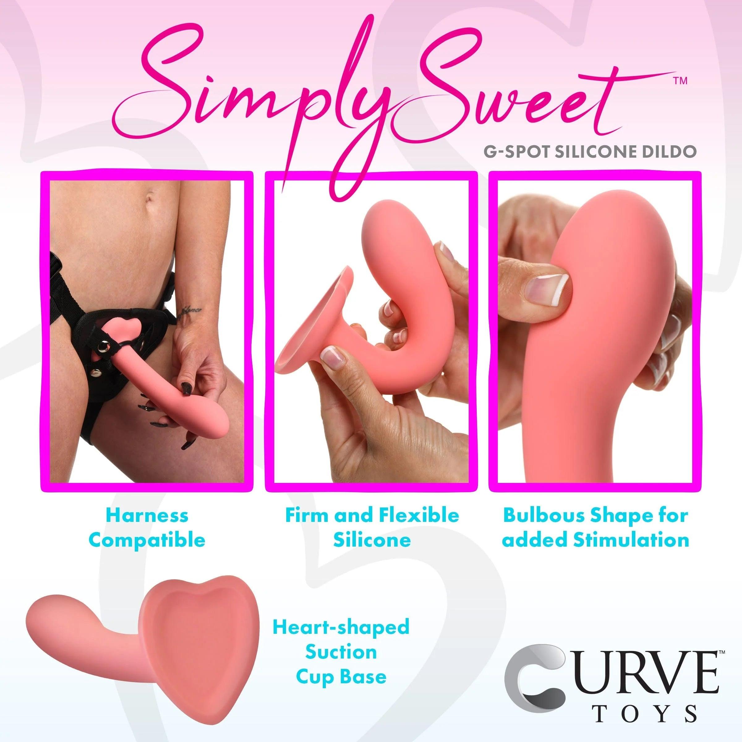 Simply Sweet G-Spot Silicone Dildo - Buy At Luxury Toy X - Free 3-Day Shipping