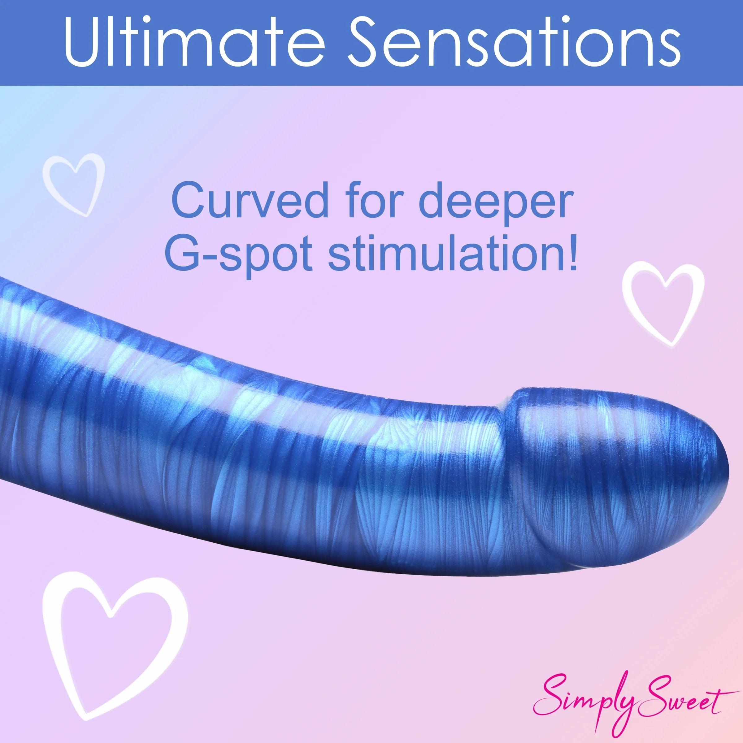 Simply Sweet Metallic Silicone Dildo 7in - Buy At Luxury Toy X - Free 3-Day Shipping