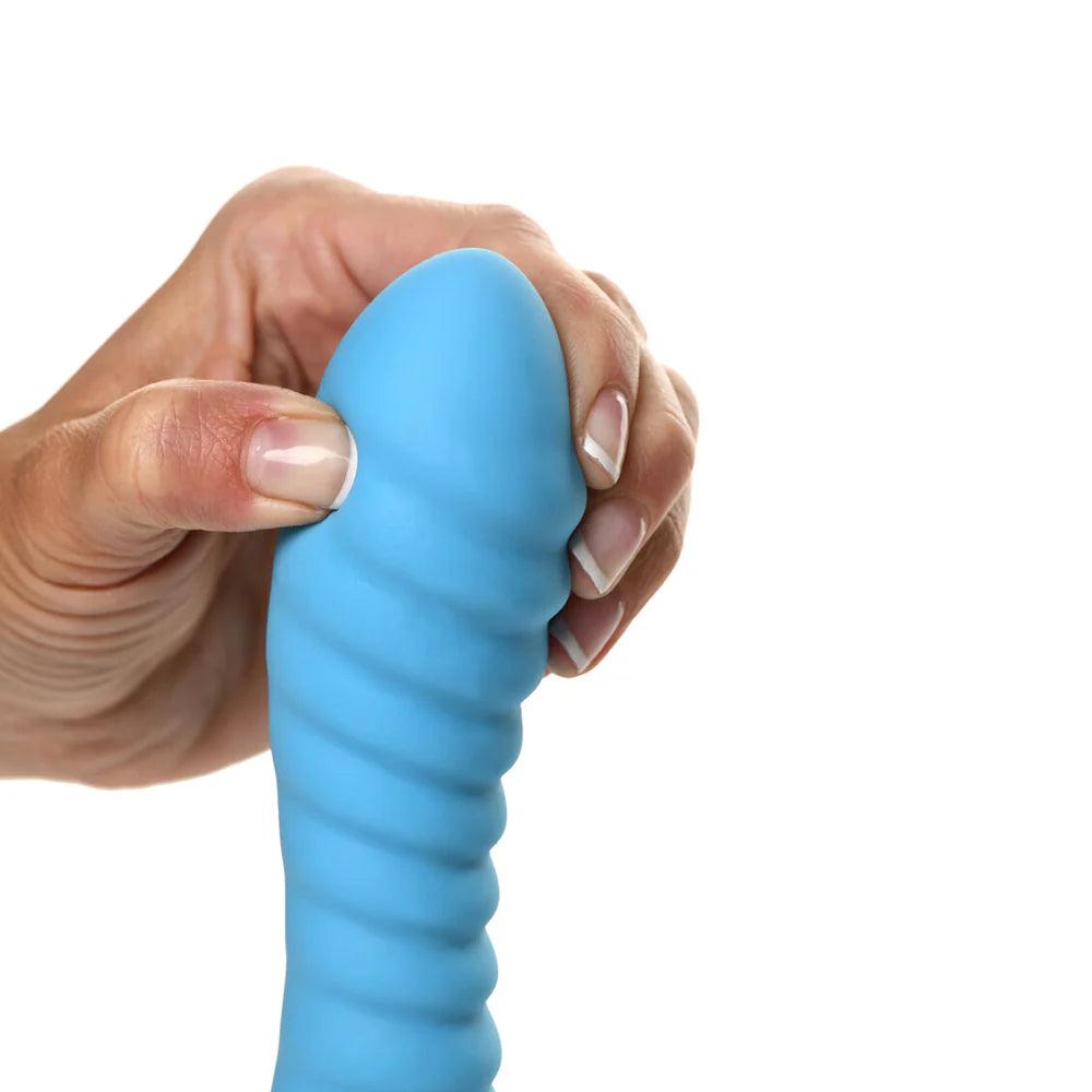 Simply Sweet Ribbed 7 in. Silicone Dildo - Buy At Luxury Toy X - Free 3-Day Shipping