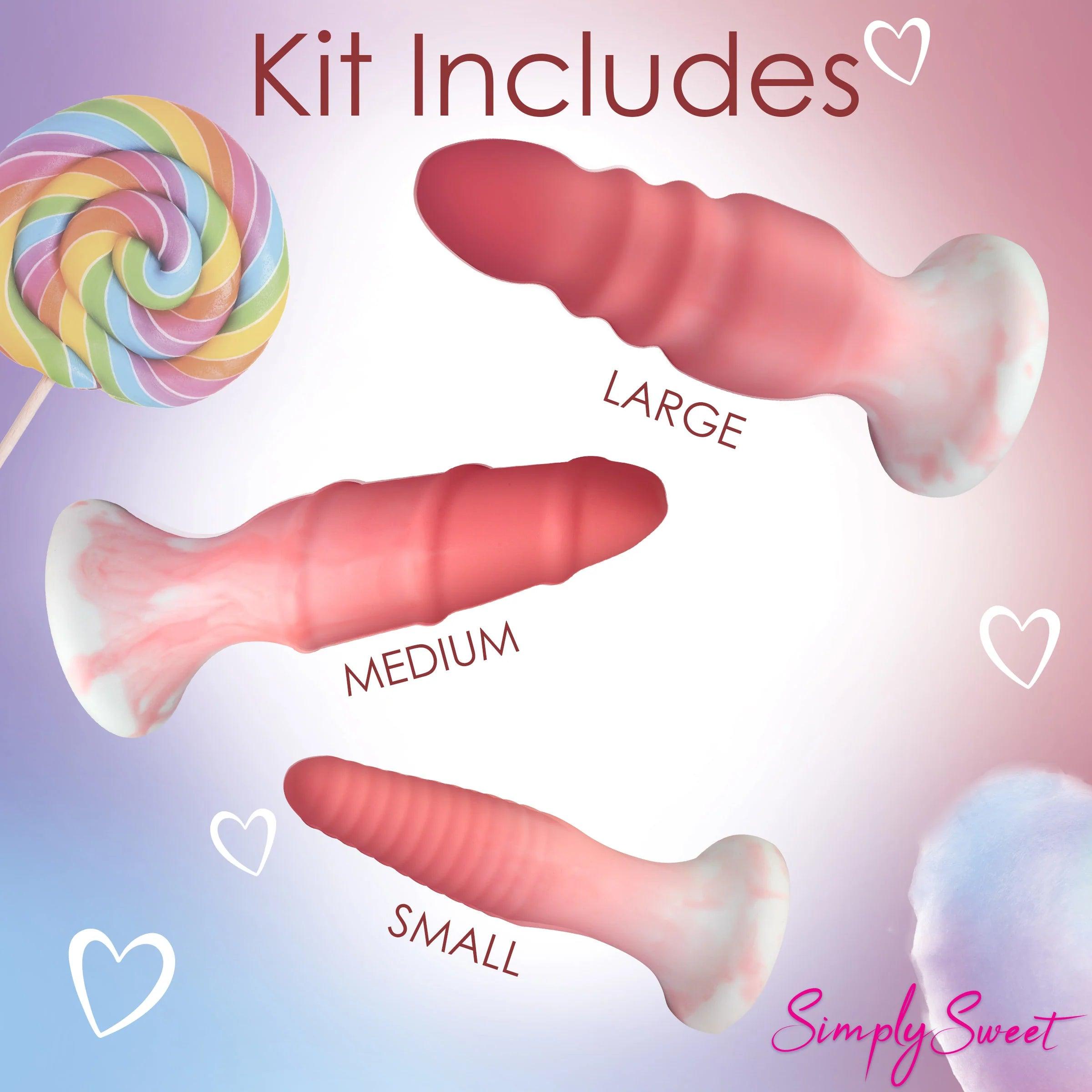 Simply Sweet Silicone Butt Plug Set - Buy At Luxury Toy X - Free 3-Day Shipping