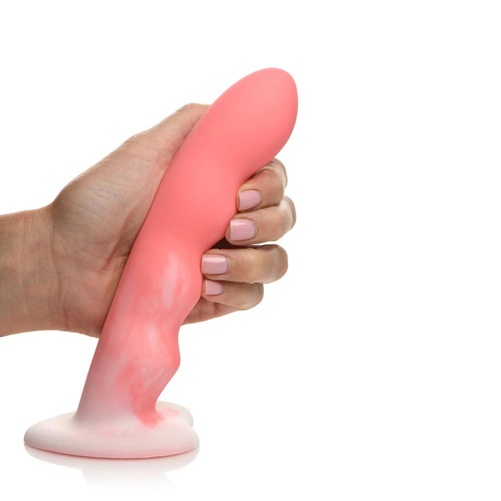 Simply Sweet Wavy 8 in. Silicone Dildo - Buy At Luxury Toy X - Free 3-Day Shipping