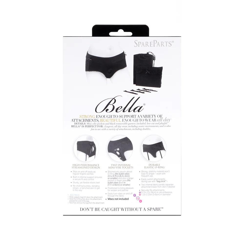 SpareParts Bella Cleavage Booty Short Harness Black - Buy At Luxury Toy X - Free 3-Day Shipping