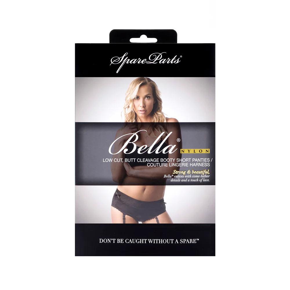 SpareParts Bella Cleavage Booty Short Harness Black - Buy At Luxury Toy X - Free 3-Day Shipping