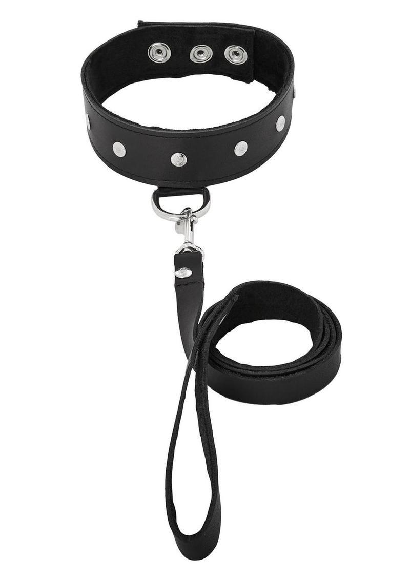 Sportsheets Leather Leash and Collar - Buy At Luxury Toy X - Free 3-Day Shipping