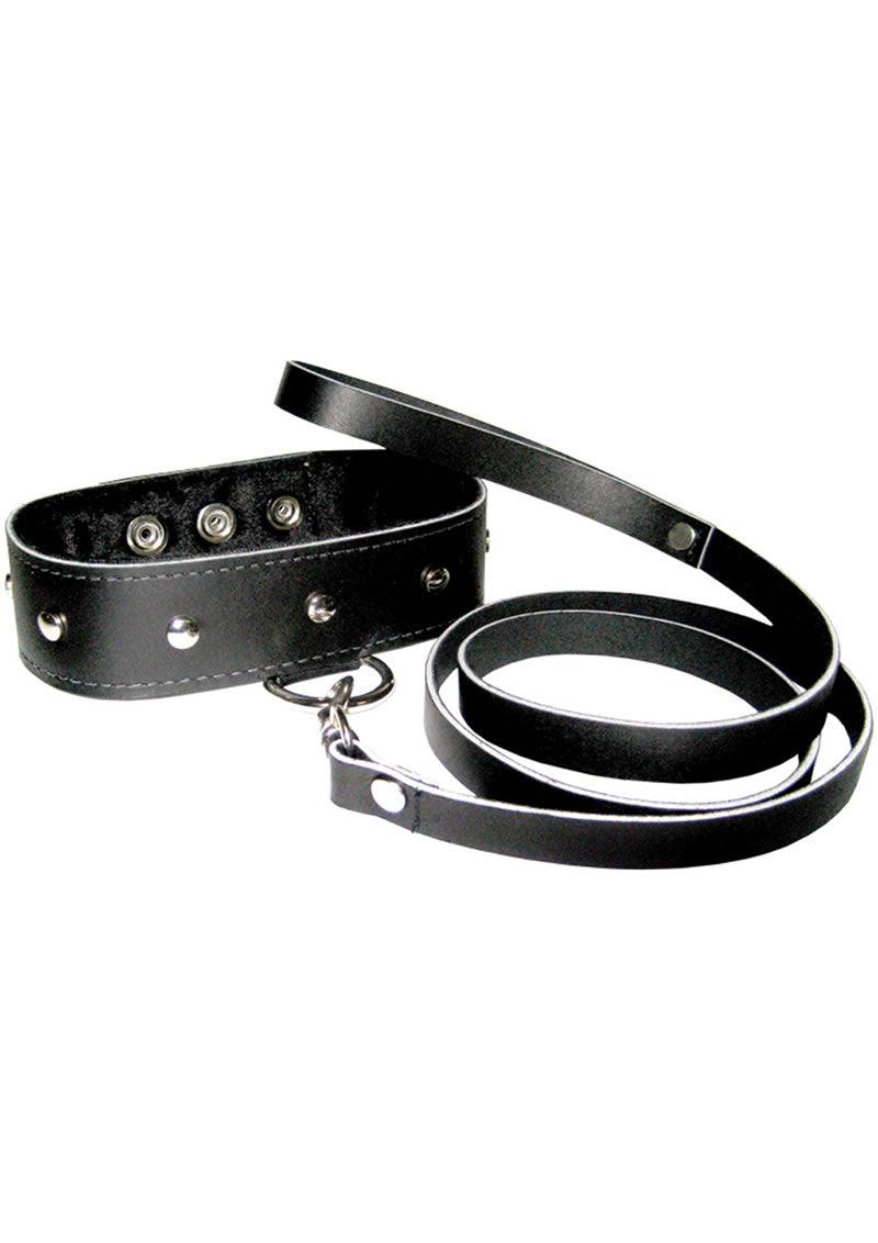 Sportsheets Leather Leash and Collar - Buy At Luxury Toy X - Free 3-Day Shipping