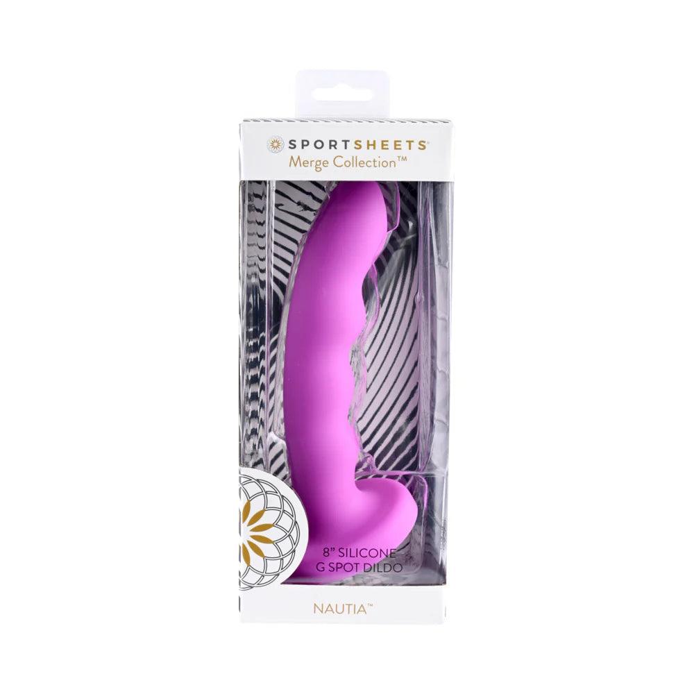 Sportsheets Merge Collection Nautia 8 in. Silicone G-Spot Dildo with Suction Cup - Buy At Luxury Toy X - Free 3-Day Shipping