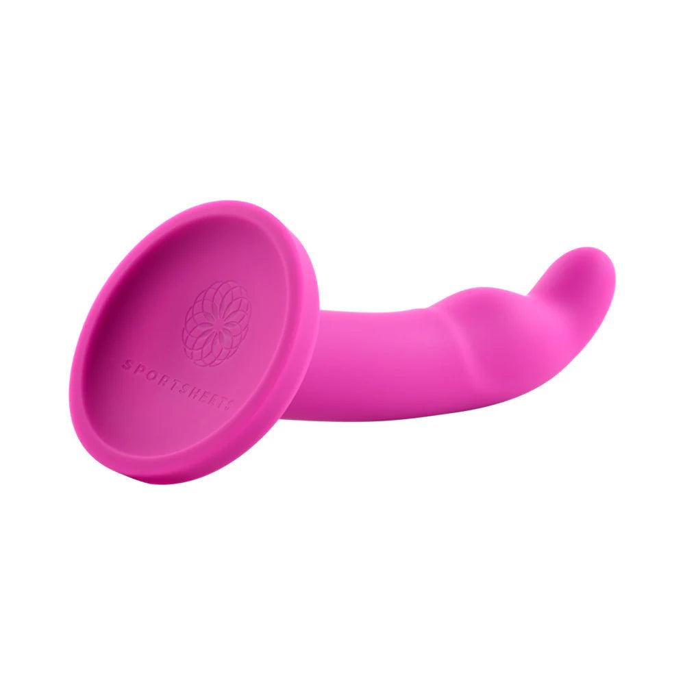 Sportsheets Merge Collection Tana 8 in. Silicone G-Spot Dildo with Suction Cup Pink - Buy At Luxury Toy X - Free 3-Day Shipping