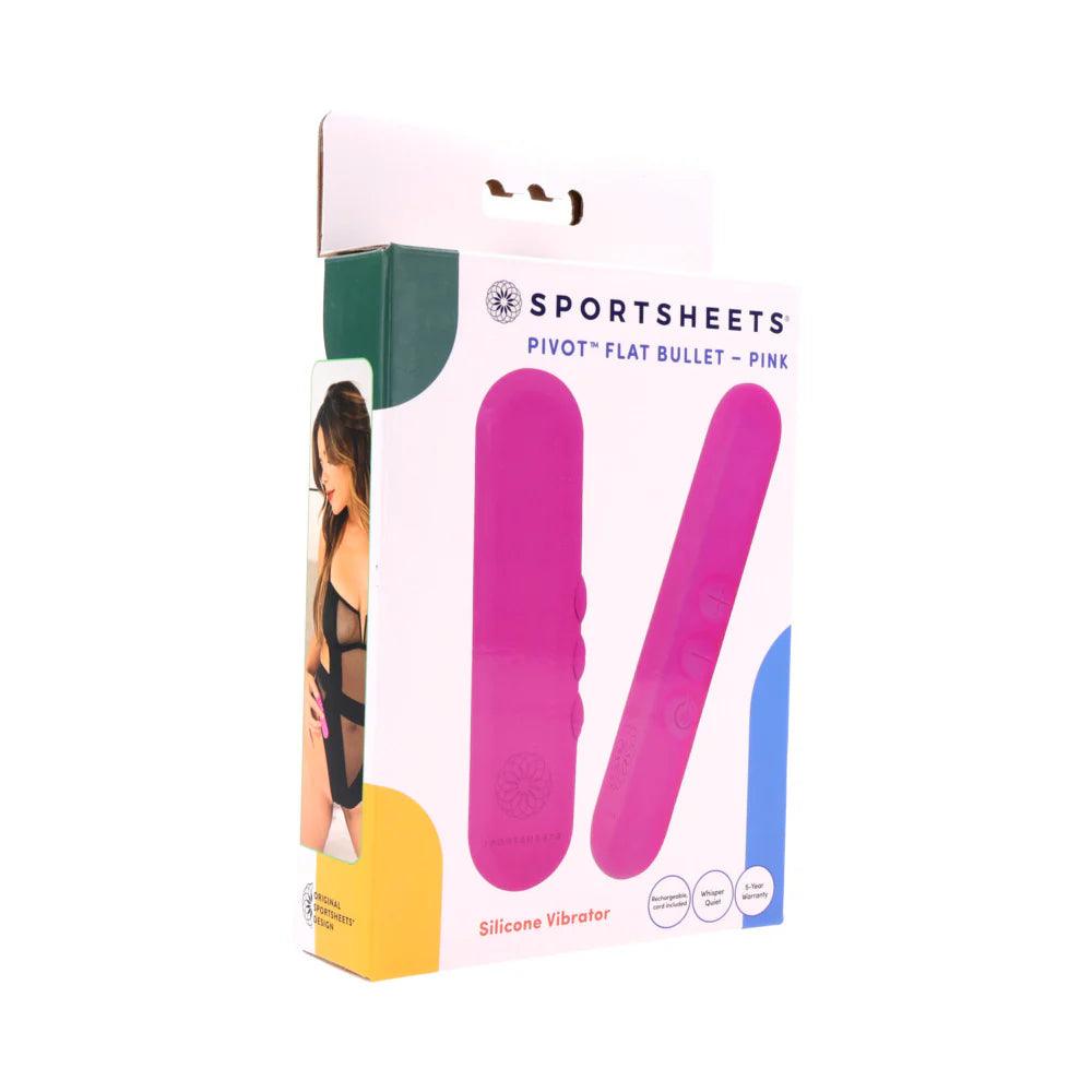 Sportsheets Pivot Flat Bullet Rechargeable Silicone Mini Vibe - Buy At Luxury Toy X - Free 3-Day Shipping