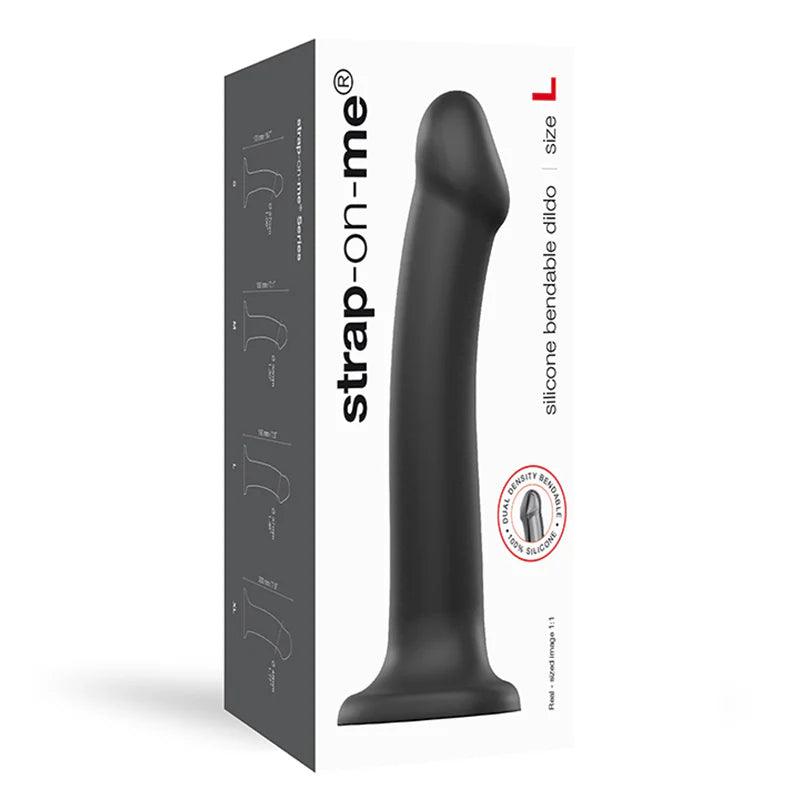 Strap-On-Me Bendable Dual-Density Silicone Suction Cup Dildo - Large - Buy At Luxury Toy X - Free 3-Day Shipping