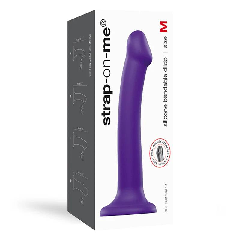 Strap-On-Me Bendable Dual-Density Silicone Suction Cup Dildo - Medium - Buy At Luxury Toy X - Free 3-Day Shipping