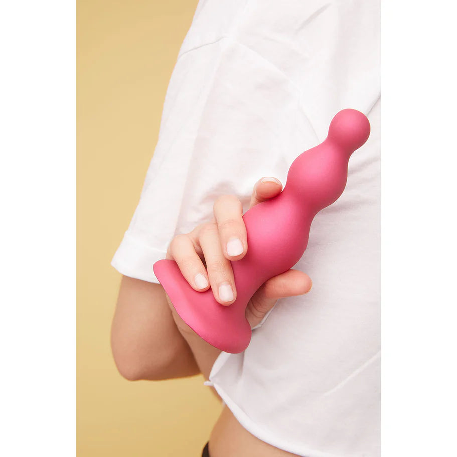 Strap-On-Me Dildo Plug Beads – Raspberry – Ultimate Comfort and Pleasure - Buy At Luxury Toy X - Free 3-Day Shipping