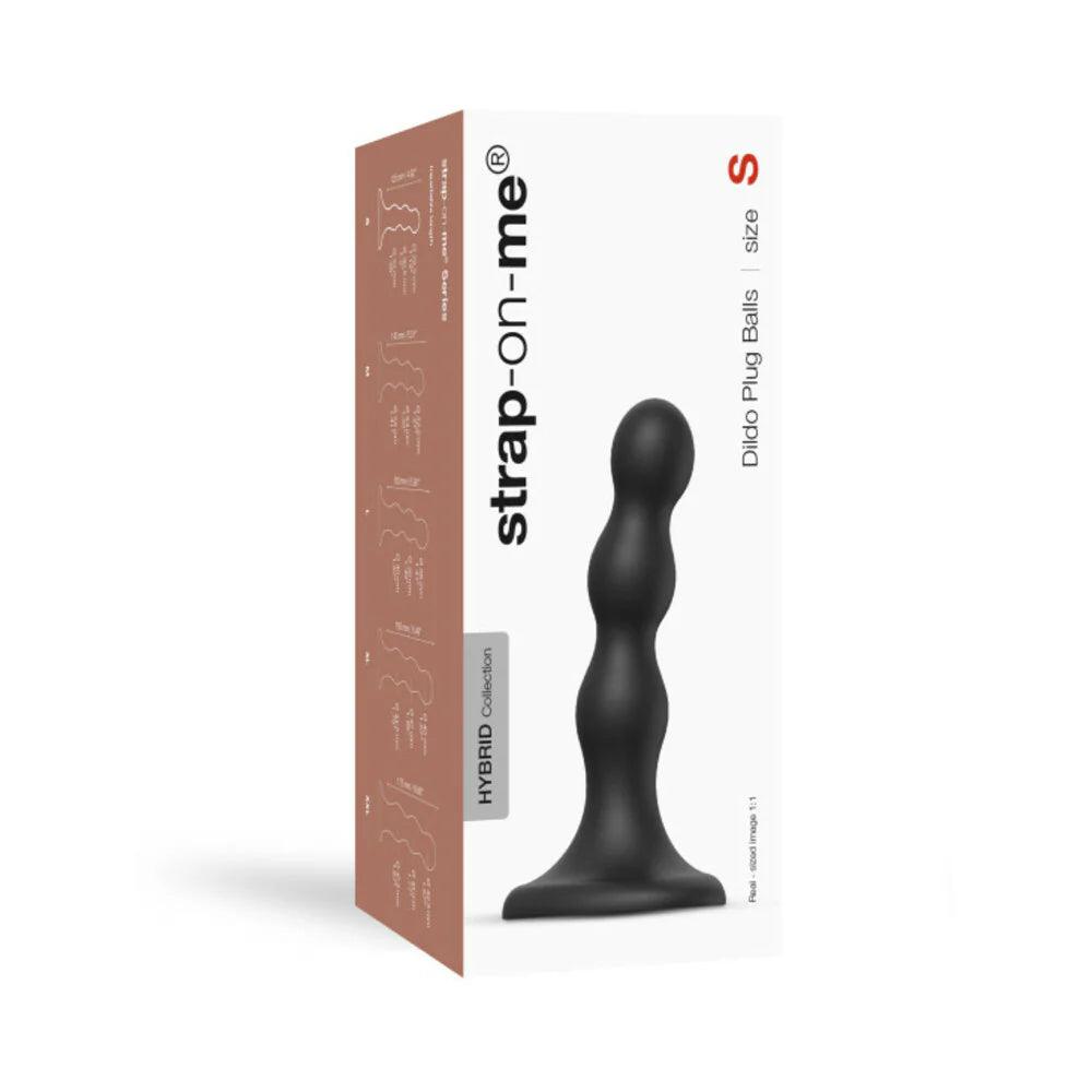 Strap-On-Me Hybrid Collection Silicone Dildo Plug Balls - Black - Buy At Luxury Toy X - Free 3-Day Shipping