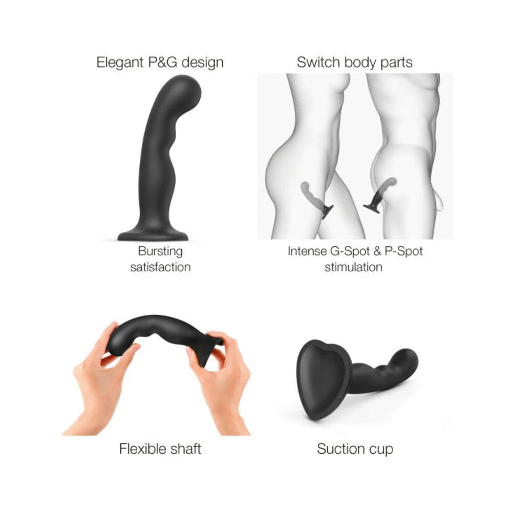 Strap-On-Me Hybrid Collection Silicone Dildo Plug P&G - Black - Buy At Luxury Toy X - Free 3-Day Shipping