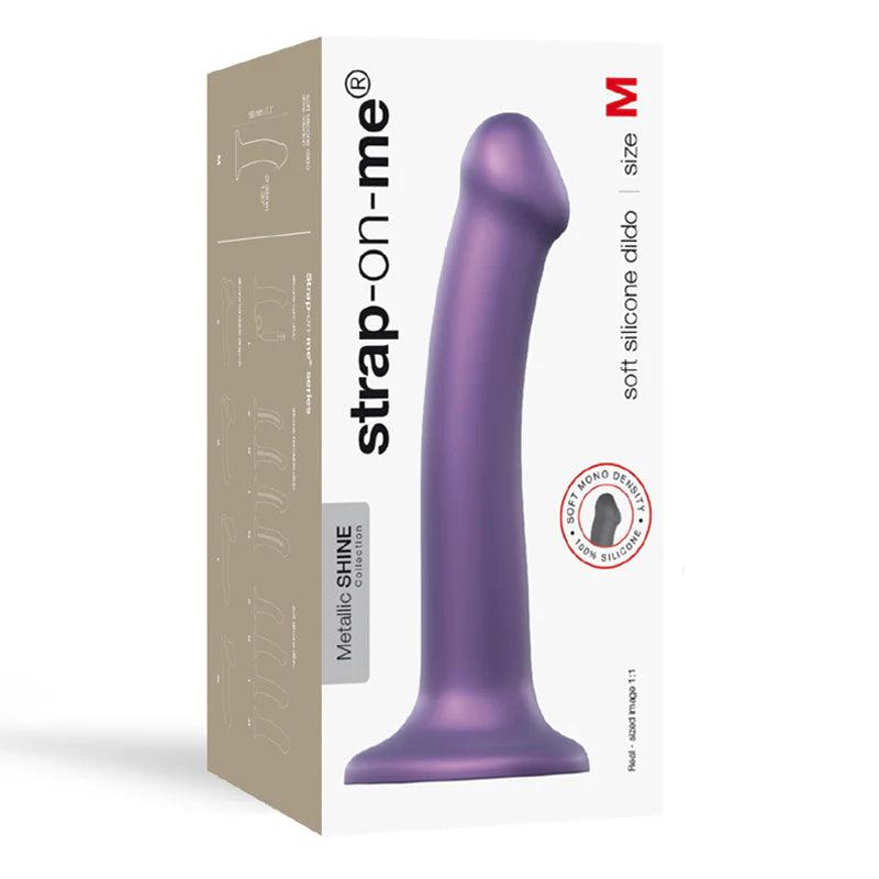 Strap-On-Me Metallic Shine Collection Soft Single-Density Silicone Dildo - Buy At Luxury Toy X - Free 3-Day Shipping