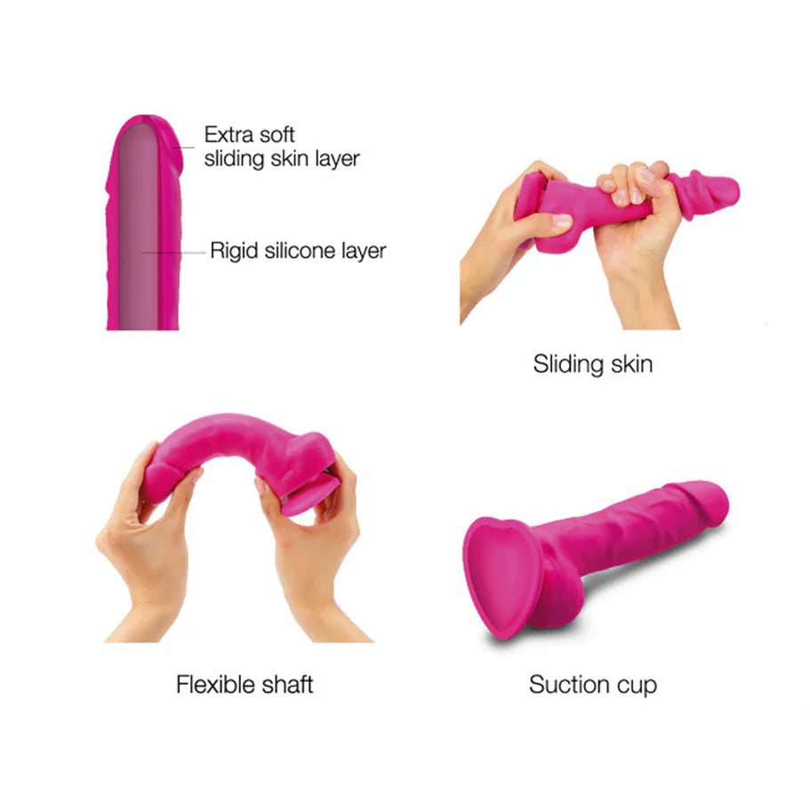 Strap-On-Me Realistic Collection Sliding Skin Dual-Density Silicone Dildo – Unmatched Realism for Ultimate Pleasure - Buy At Luxury Toy X - Free 3-Day Shipping