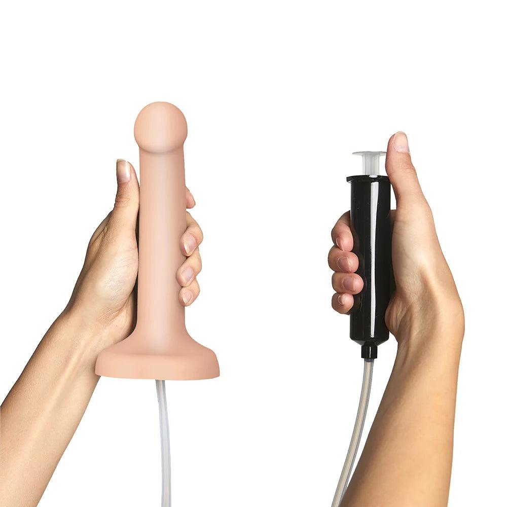 Strap-On-Me Squirting Cum Semi-Realistic Silicone Dildo – Ultimate Pleasure with Realistic Action - Buy At Luxury Toy X - Free 3-Day Shipping