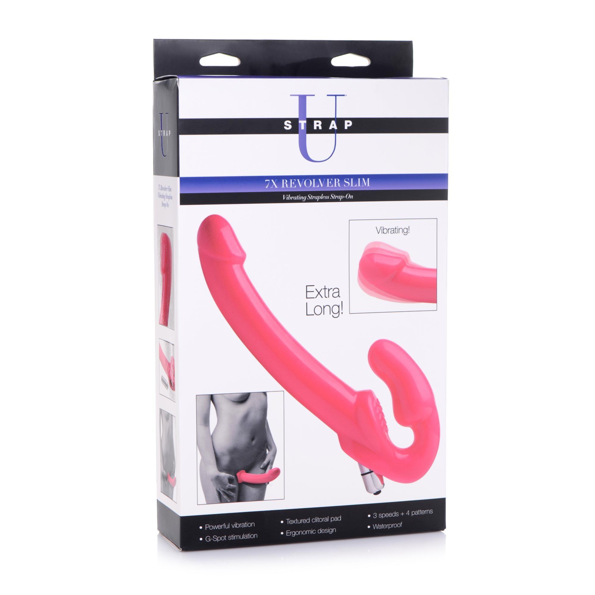 Strap U 7X Revolver Slim Vibrating Strapless Strap-On - Buy At Luxury Toy X - Free 3-Day Shipping