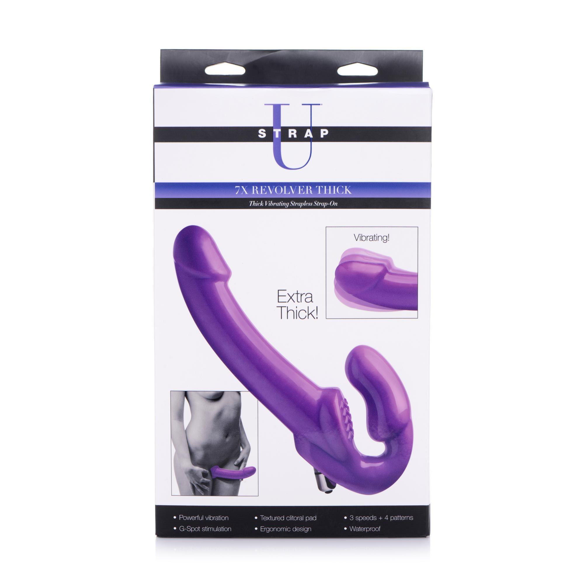 Strap U 7X Revolver Thick Vibrating Strapless Strap-On - Buy At Luxury Toy X - Free 3-Day Shipping