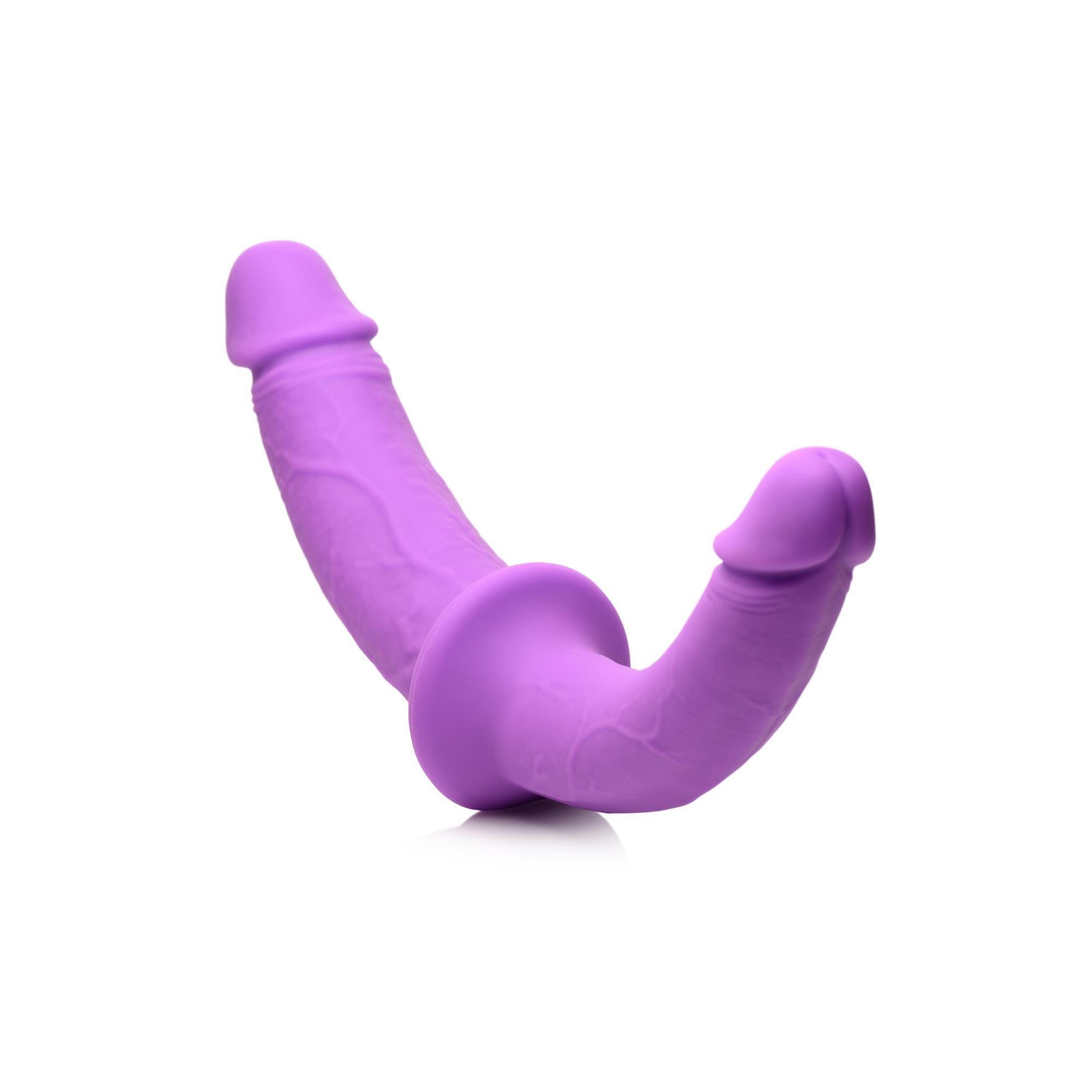 Strap U Double Charmer Silicone Double Dildo w/ Harness - Buy At Luxury Toy X - Free 3-Day Shipping