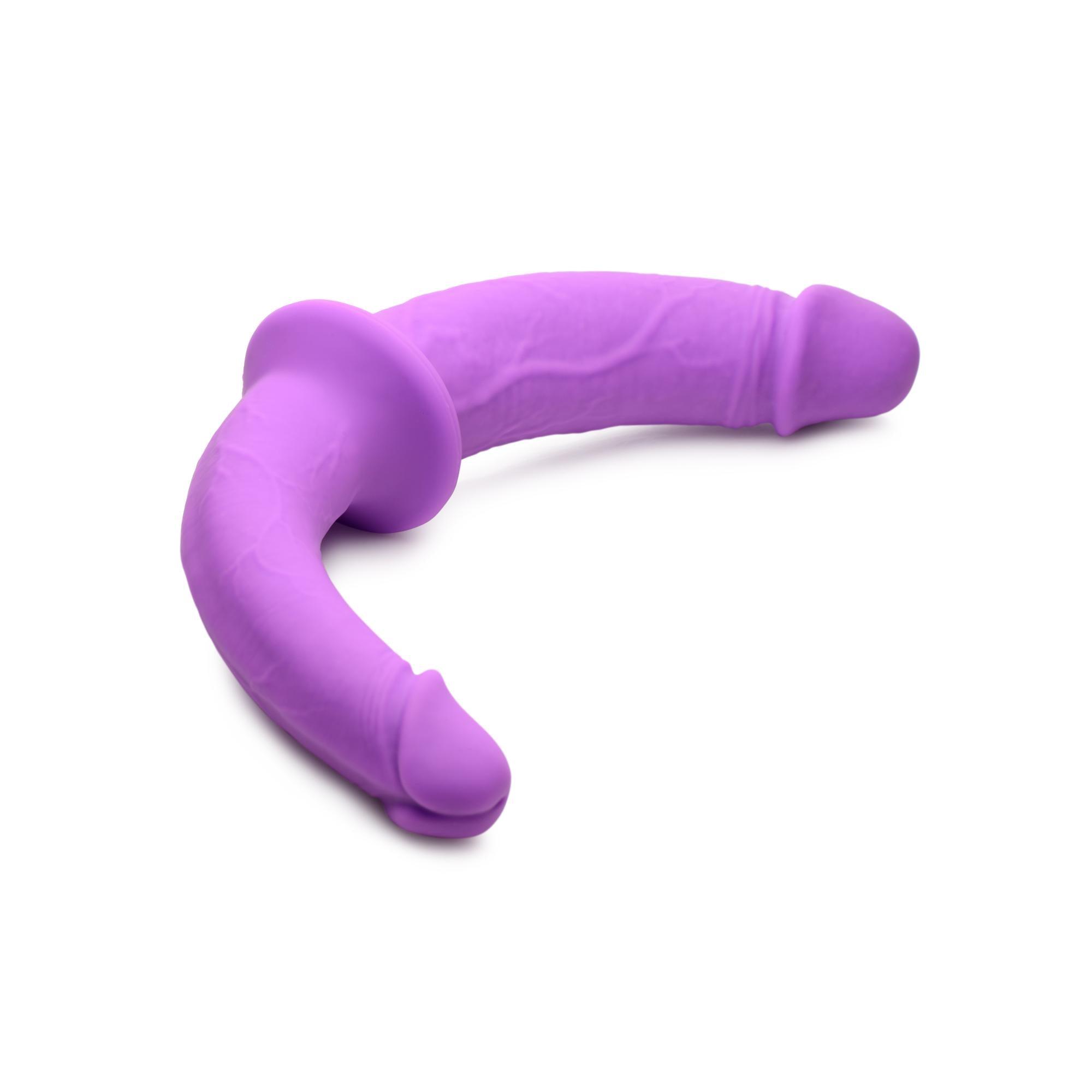 Strap U Double Charmer Silicone Double Dildo w/ Harness - Buy At Luxury Toy X - Free 3-Day Shipping