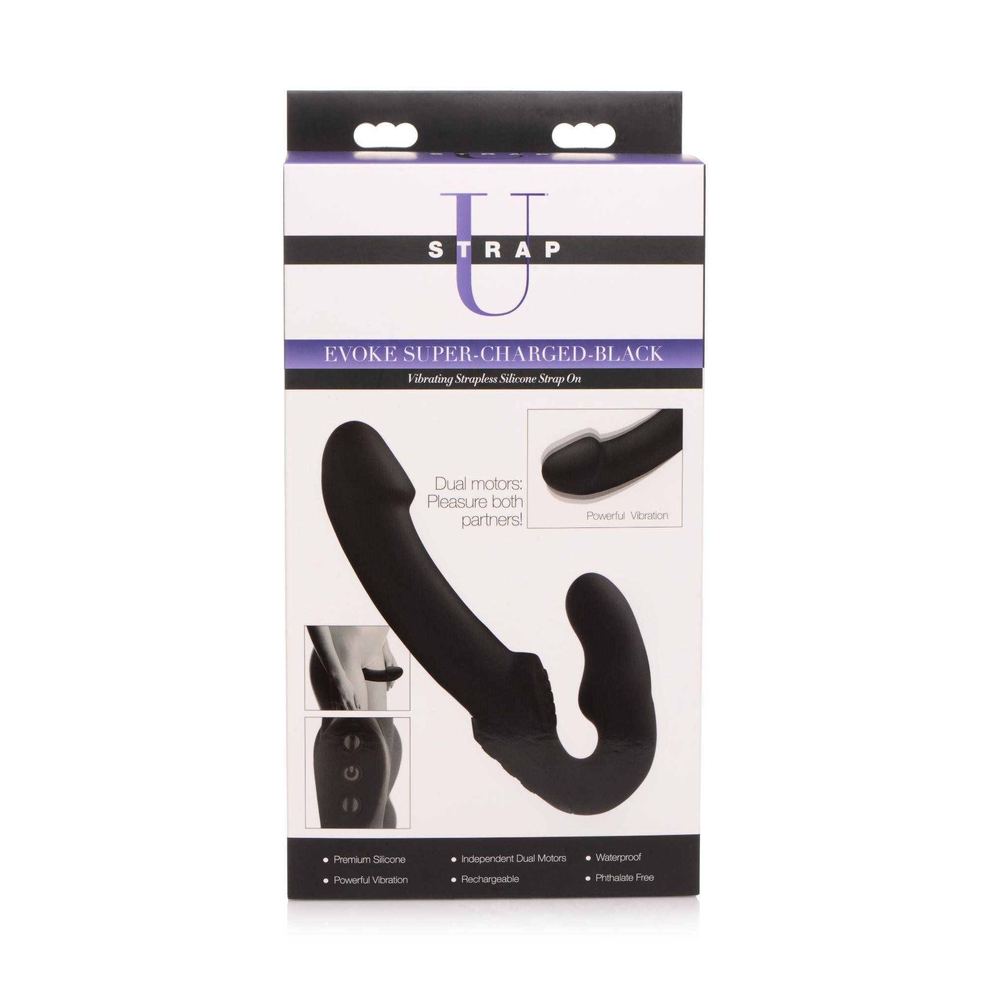 Strap U Evoke Super Charged Vibrating Strapless Silicone Dildo - Buy At Luxury Toy X - Free 3-Day Shipping