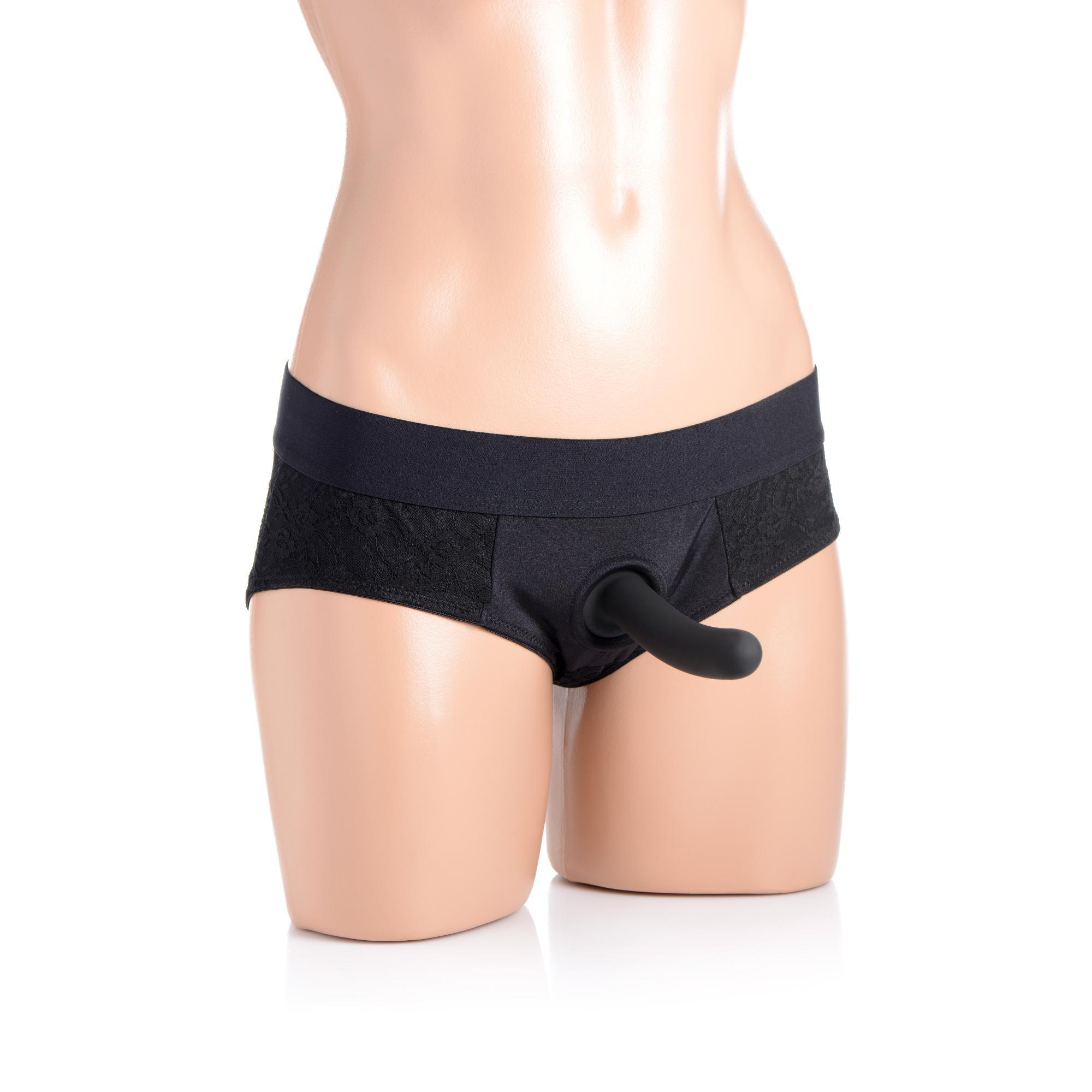 Strap U Lace Envy Lace Crotchless Panty Harness - Buy At Luxury Toy X - Free 3-Day Shipping