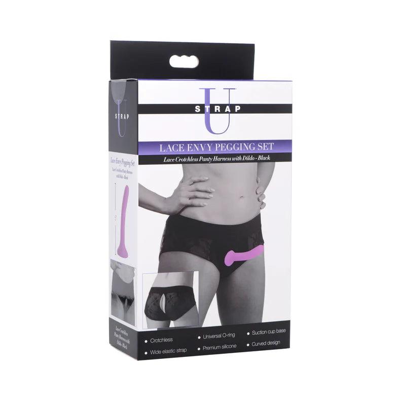 Strap U Lace Envy Pegging Set Black/Black - Buy At Luxury Toy X - Free 3-Day Shipping