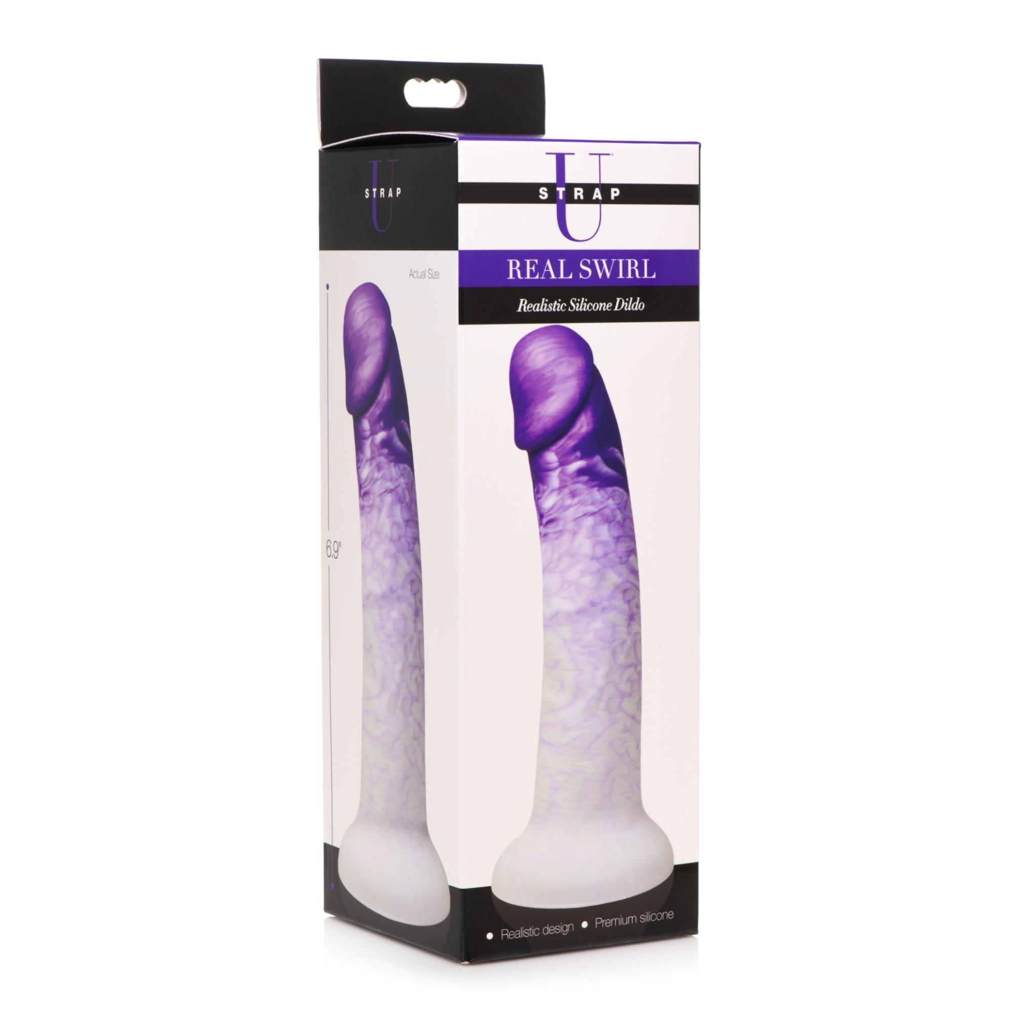 Strap U Real Swirl Realistic Silicone Dildo - Buy At Luxury Toy X - Free 3-Day Shipping