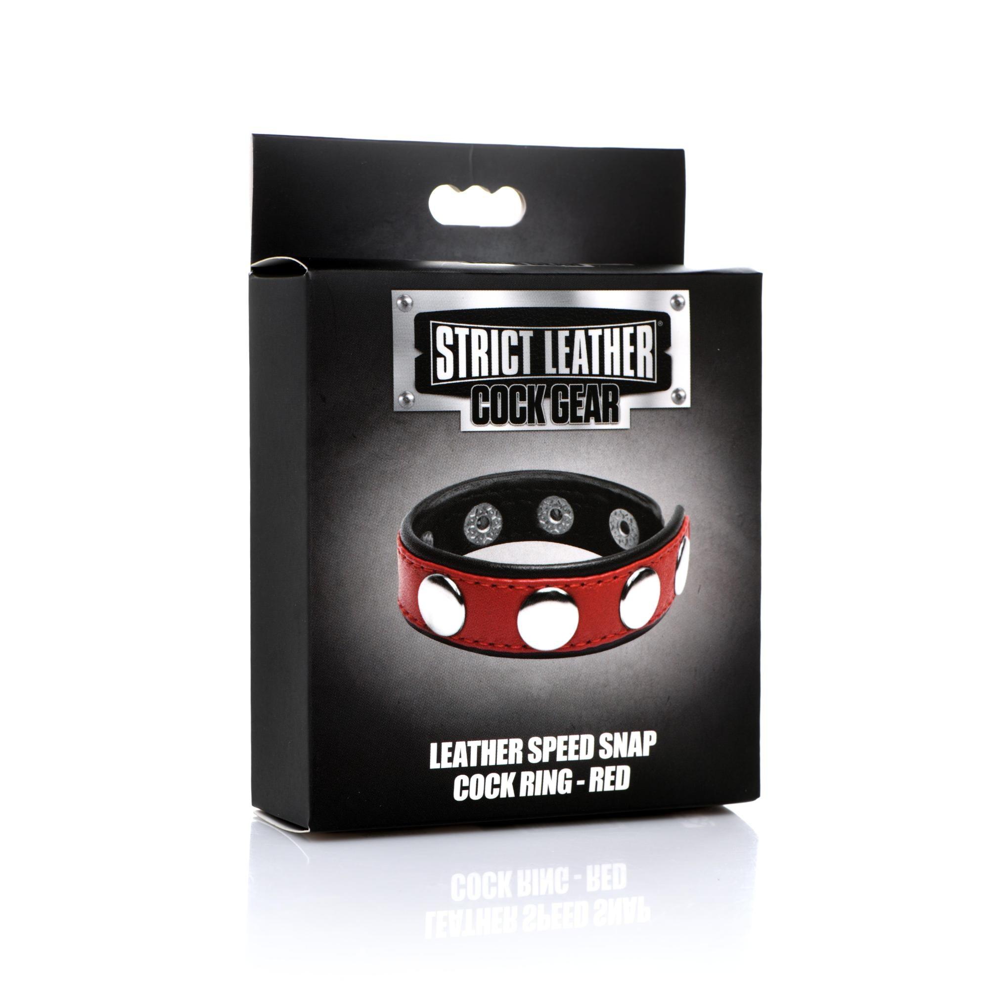 Strict Leather Cock Gear Leather Speed Snap Cock Ring - Buy At Luxury Toy X - Free 3-Day Shipping