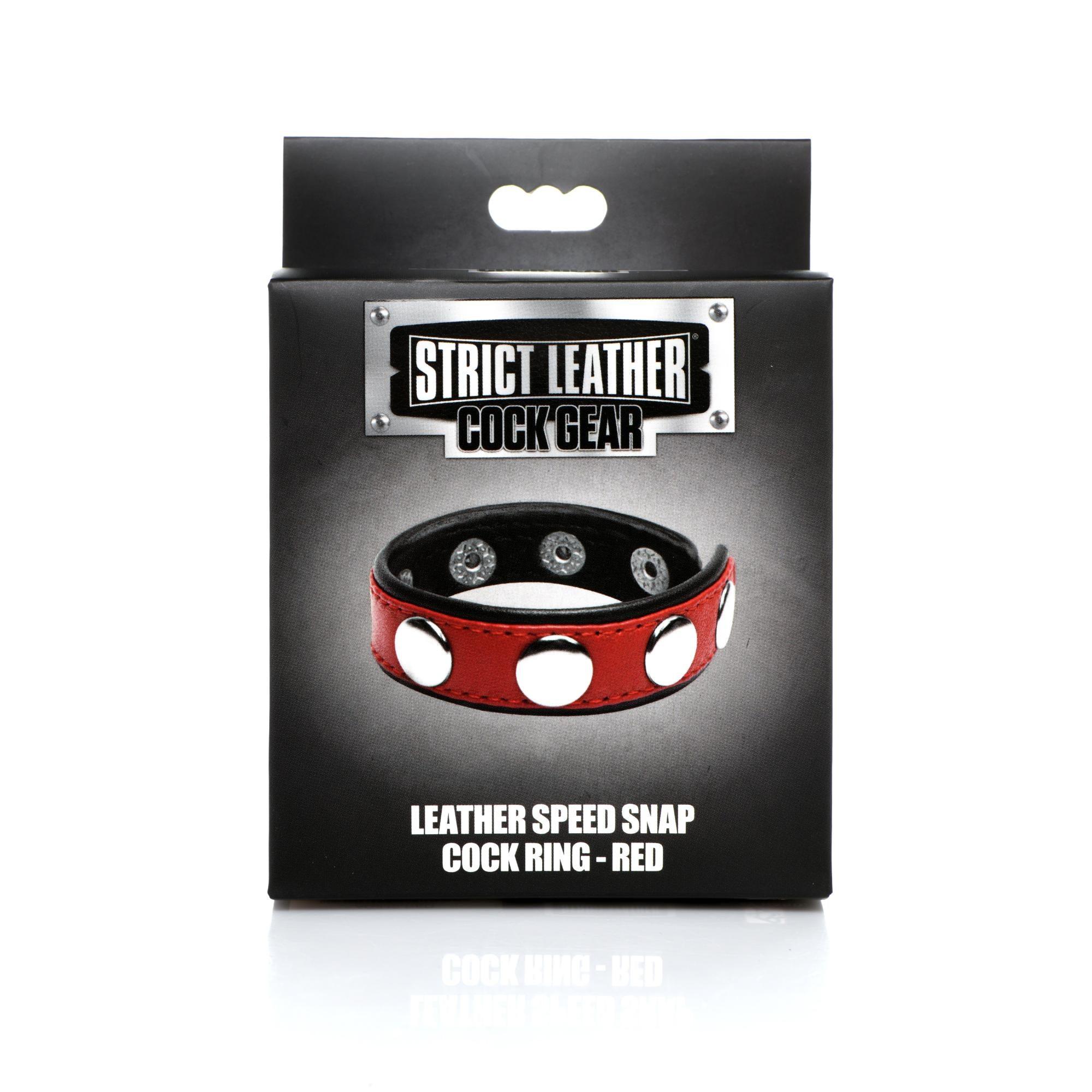 Strict Leather Cock Gear Leather Speed Snap Cock Ring - Buy At Luxury Toy X - Free 3-Day Shipping