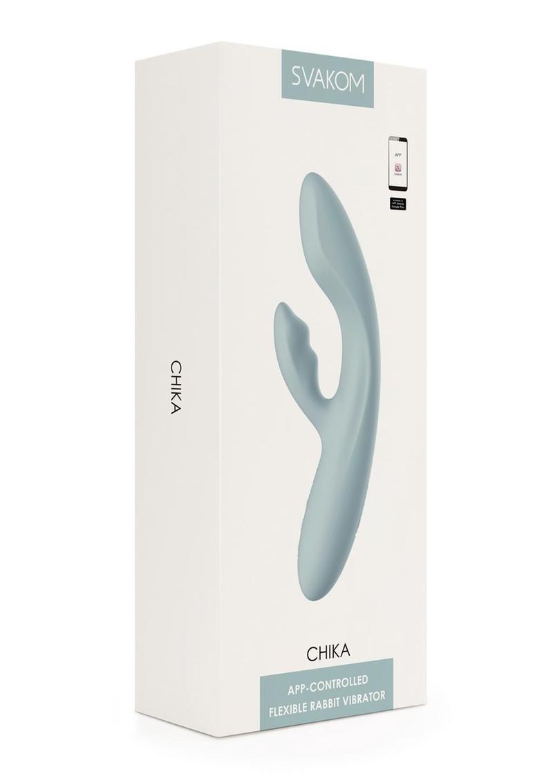 Svakom Chika Rechargeable Silicone App Compatible Interactive Rabbit Vibrator - Buy At Luxury Toy X - Free 3-Day Shipping