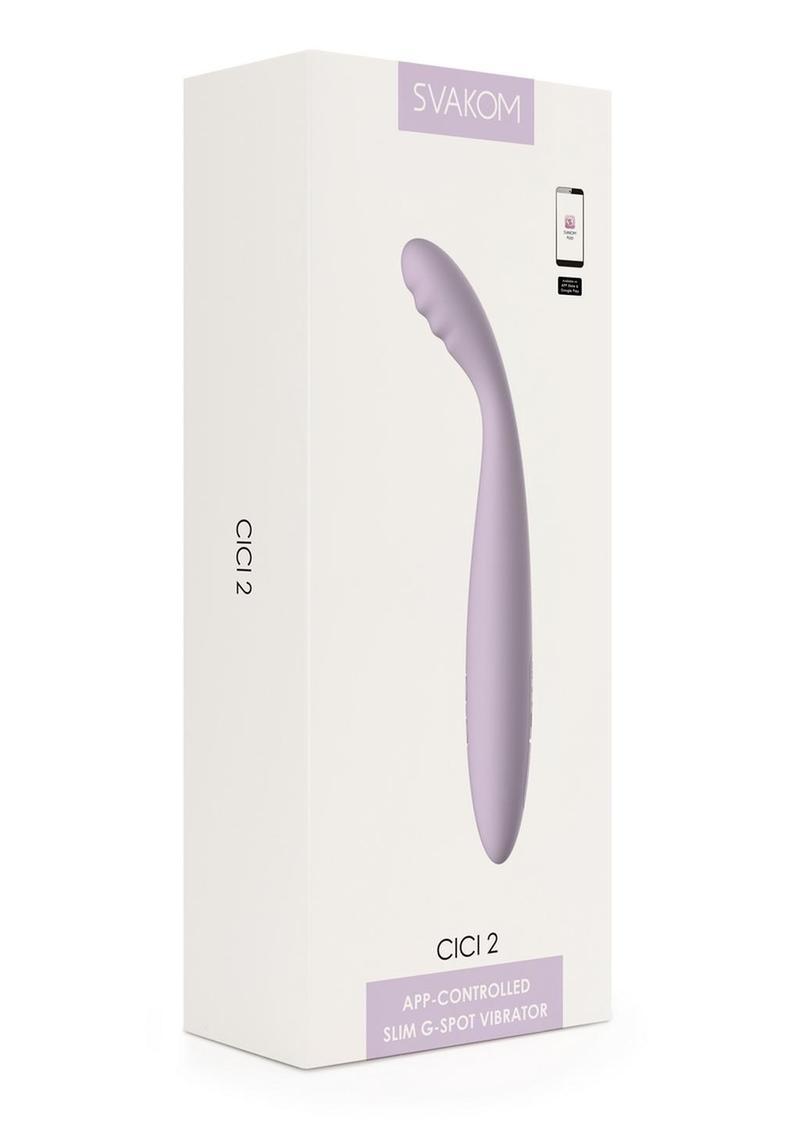 Svakom CICI 2 Rechargeable Silicone App Controlled G-Spot Vibrator - Buy At Luxury Toy X - Free 3-Day Shipping